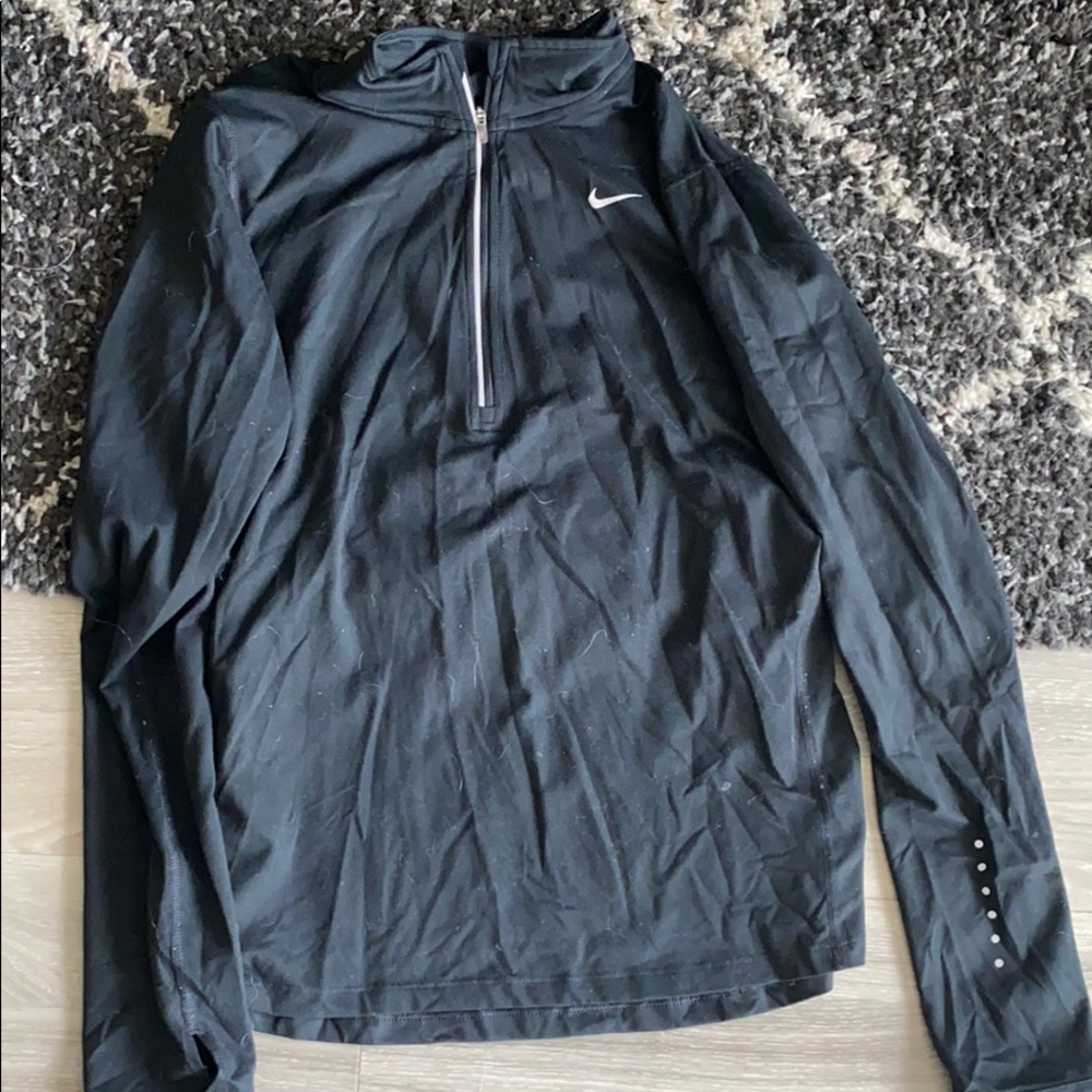 Black Nike quarter zip top